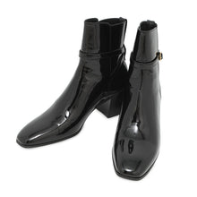 Load image into Gallery viewer, SAINT LAURENT PARIS Terry Heel EncreBoots Black709447 Patent Leather Size 41

