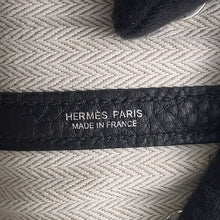Load image into Gallery viewer, HERMES Garden Party Black Negonda Leather Size TPM
