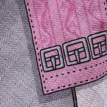 将图像加载到图库查看器中，HERMES Giant Square Letol Equestre Size 140 Guri Shine/Green/Pink Cashmere70% Silk30%
