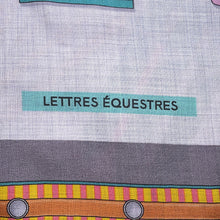 将图像加载到图库查看器中，HERMES Giant Square Letol Equestre Size 140 Guri Shine/Green/Pink Cashmere70% Silk30%
