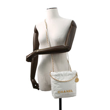Load image into Gallery viewer, CHANEL CHANEL 22 Mini Shoulder Bag WhiteAS3980 Shiny Calf Leather

