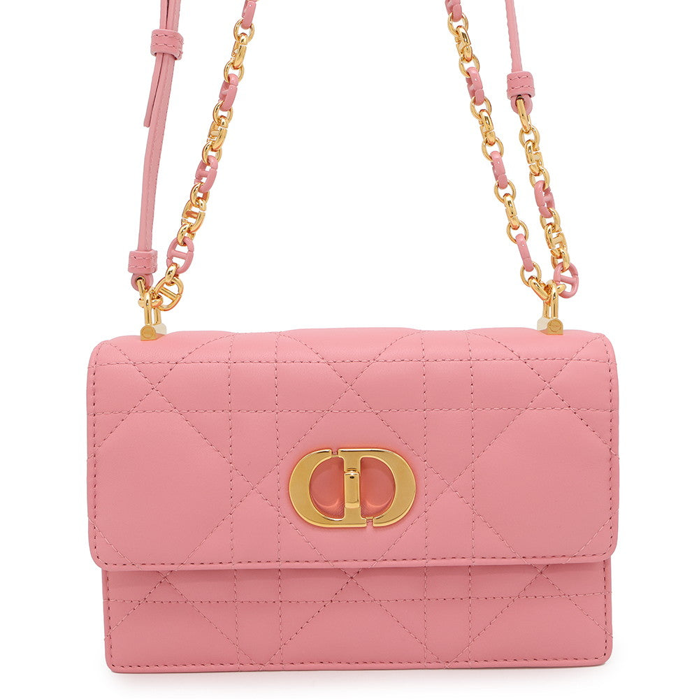 Dior Miss Caro ChainShoulder Bag PinkS5169UDAX Leather
