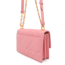 将图像加载到图库查看器中，Dior Miss Caro ChainShoulder Bag PinkS5169UDAX Leather
