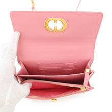 将图像加载到图库查看器中，Dior Miss Caro ChainShoulder Bag PinkS5169UDAX Leather
