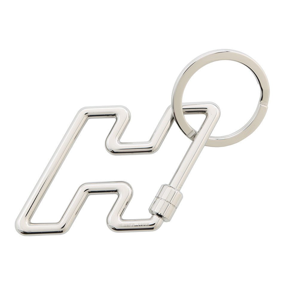 HERMES HERMES To Speed Key Ring Silver Metal