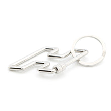 Load image into Gallery viewer, HERMES ★HERMES To Speed Key Ring Silver Metal
