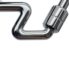 Load image into Gallery viewer, HERMES ★HERMES To Speed Key Ring Silver Metal
