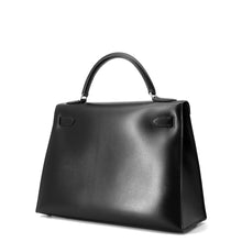 Load image into Gallery viewer, HERMES Kelly Sellier Black Box Calf Leather Size 32
