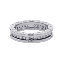Load image into Gallery viewer, BVLGARI B.zero1 Ring 1 Band Diamond Size 50/#10 18K White Gold
