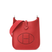 将图像加载到图库查看器中，HERMES Evelyne Amazon Long Vermillon Taurillon Nobillo Size TPM
