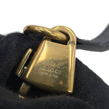 将图像加载到图库查看器中，GUCCI Japan Limited Edition Double GG Bamboo Top Handle Bag Navy655657 Straw Leather
