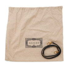 将图像加载到图库查看器中，GUCCI Japan Limited Edition Double GG Bamboo Top Handle Bag Navy655657 Straw Leather
