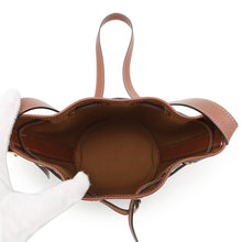 Load image into Gallery viewer, CELINE Triomphe Drawstring bucket bag Tan191142 PVC Coated Canvas Leather Size Small
