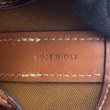 Load image into Gallery viewer, CELINE Triomphe Drawstring bucket bag Tan191142 PVC Coated Canvas Leather Size Small
