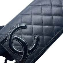 Load image into Gallery viewer, CHANEL Cambon line Chain wallet BlackA46646 Calf Leather/Patent Leather

