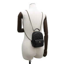 Load image into Gallery viewer, CHANEL Matelasse Timeless Classics Mini Backpack BlackAP3753 Caviar Leather
