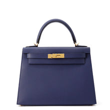 Load image into Gallery viewer, HERMES Kelly Sellier Blue Saphir Epsom Size 28
