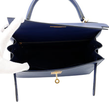 Load image into Gallery viewer, HERMES Kelly Sellier Blue Saphir Epsom Size 28
