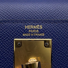 Load image into Gallery viewer, HERMES Kelly Sellier Blue Saphir Epsom Size 28
