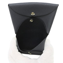 Load image into Gallery viewer, HERMES Calvi Duo Verso /black Chevre Myzore Goatskin
