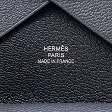 Load image into Gallery viewer, HERMES Calvi Duo Verso /black Chevre Myzore Goatskin
