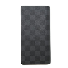 Load image into Gallery viewer, LOUIS VUITTON Portefeuille Brazza NoirN62665 Damier Graphite
