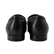将图像加载到图库查看器中，HERMES Mocassins Paris Black Leather Size 37
