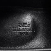 将图像加载到图库查看器中，HERMES Mocassins Paris Black Leather Size 37
