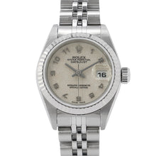 将图像加载到图库查看器中，ROLEX Datejust W26mm Stainless Steel WG White Dial79174
