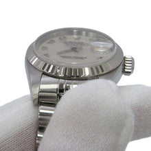将图像加载到图库查看器中，ROLEX Datejust W26mm Stainless Steel WG White Dial79174
