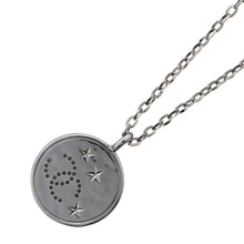 Load image into Gallery viewer, CHANEL CC Logo Star Medal Necklace SilverABE554 Metal strass
