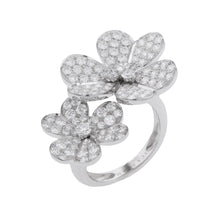 Load image into Gallery viewer, Van Cleef &amp; Arpels Frivol Entre Le Door Ring Size 50/#10VCARB67550/VCARB67500 18K White Gold
