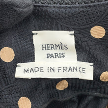 Load image into Gallery viewer, HERMES One Piece Zouaves and Dragon Zouaves of Dragons DotPattern Size 34 Black Silk100%
