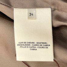将图像加载到图库查看器中，HERMES Long Jacket Size 34 Jasmin Flower Goatskin Leather
