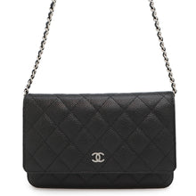 Load image into Gallery viewer, CHANEL Matelasse Chain wallet BlackAP0250 Caviar Leather
