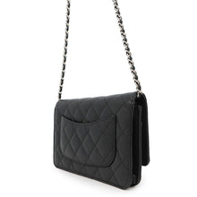 Load image into Gallery viewer, CHANEL Matelasse Chain wallet BlackAP0250 Caviar Leather
