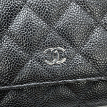 Load image into Gallery viewer, CHANEL Matelasse Chain wallet BlackAP0250 Caviar Leather
