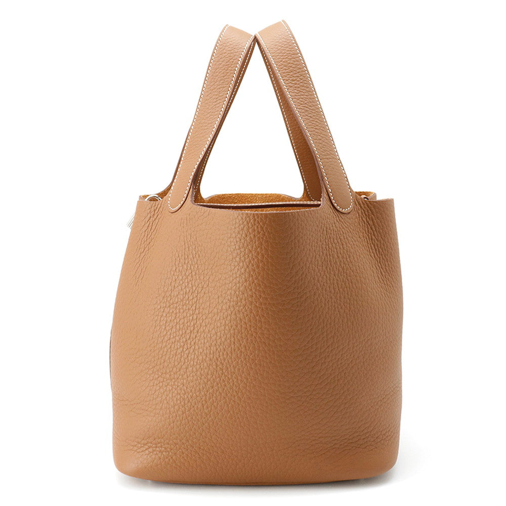 HERMES Picotin Lock Gold Taurillon Clemence Size MM