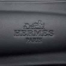 将图像加载到图库查看器中，HERMES Oran Sandals BlackH021056Z Leather Size 36.5
