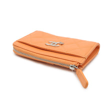 Load image into Gallery viewer, CHANEL Matelasse Star Fragment Case OrangeAP3732 Lambskin/Rhinestone
