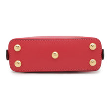 将图像加载到图库查看器中，GUCCI Horsebit 1955 Top Handle Bag Red640716 Leather Straw Size Mini
