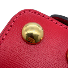 将图像加载到图库查看器中，GUCCI Horsebit 1955 Top Handle Bag Red640716 Leather Straw Size Mini
