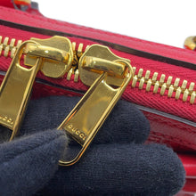 将图像加载到图库查看器中，GUCCI Horsebit 1955 Top Handle Bag Red640716 Leather Straw Size Mini
