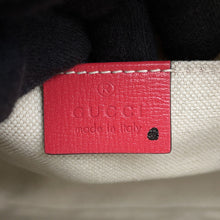 将图像加载到图库查看器中，GUCCI Horsebit 1955 Top Handle Bag Red640716 Leather Straw Size Mini
