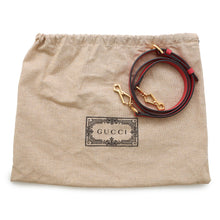 将图像加载到图库查看器中，GUCCI Horsebit 1955 Top Handle Bag Red640716 Leather Straw Size Mini
