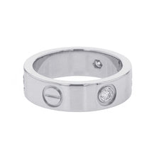 将图像加载到图库查看器中，CARTIER Love Ring Classic Model Diamond Size 50/#10 ClassicB4032500 18K White Gold
