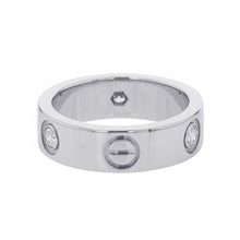 将图像加载到图库查看器中，CARTIER Love Ring Classic Model Diamond Size 50/#10 ClassicB4032500 18K White Gold
