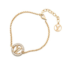 将图像加载到图库查看器中，LOUIS VUITTON Bracelet Louise by NightM00758 Metal Rhinestone
