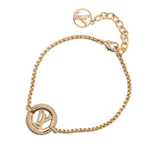 将图像加载到图库查看器中，LOUIS VUITTON Bracelet Louise by NightM00758 Metal Rhinestone
