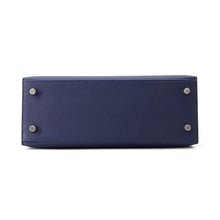 Load image into Gallery viewer, HERMES Kelly Sellier blue navy Epsom Size 25
